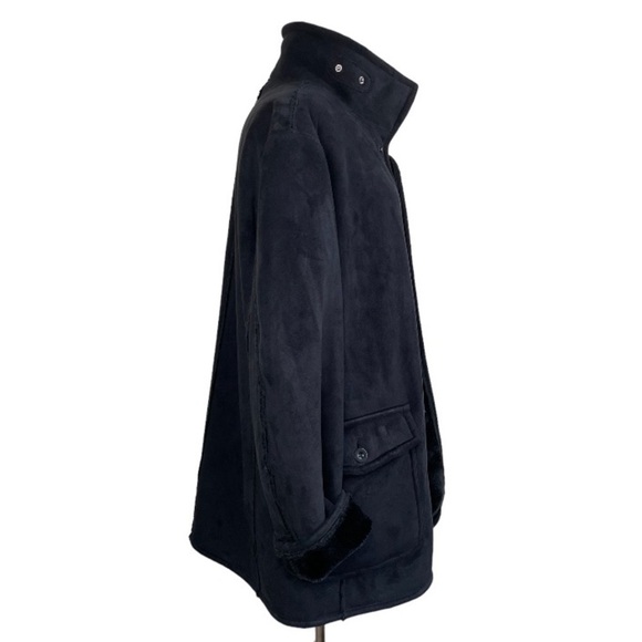 EMPORIO ARMANI Reversible Synthetic Shearling Coat size 50 - Picture 10 of 15